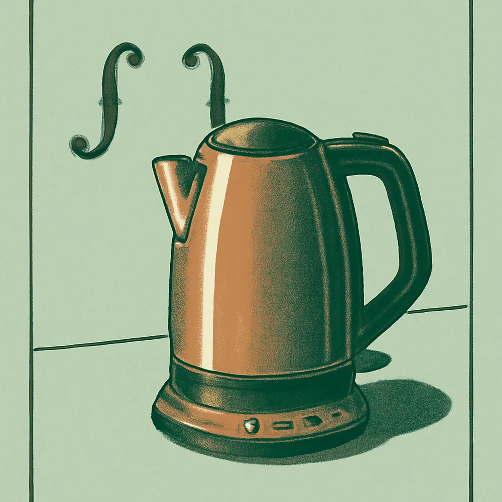 Cosori Electric Kettle with 6 Temperature Presets (1.7L) — editorial illustration