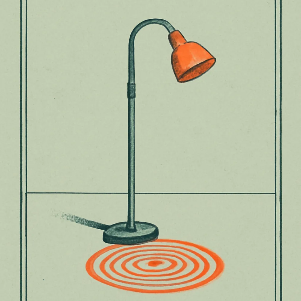 LEPOWER Metal Floor Lamp with Adjustable Gooseneck — editorial illustration