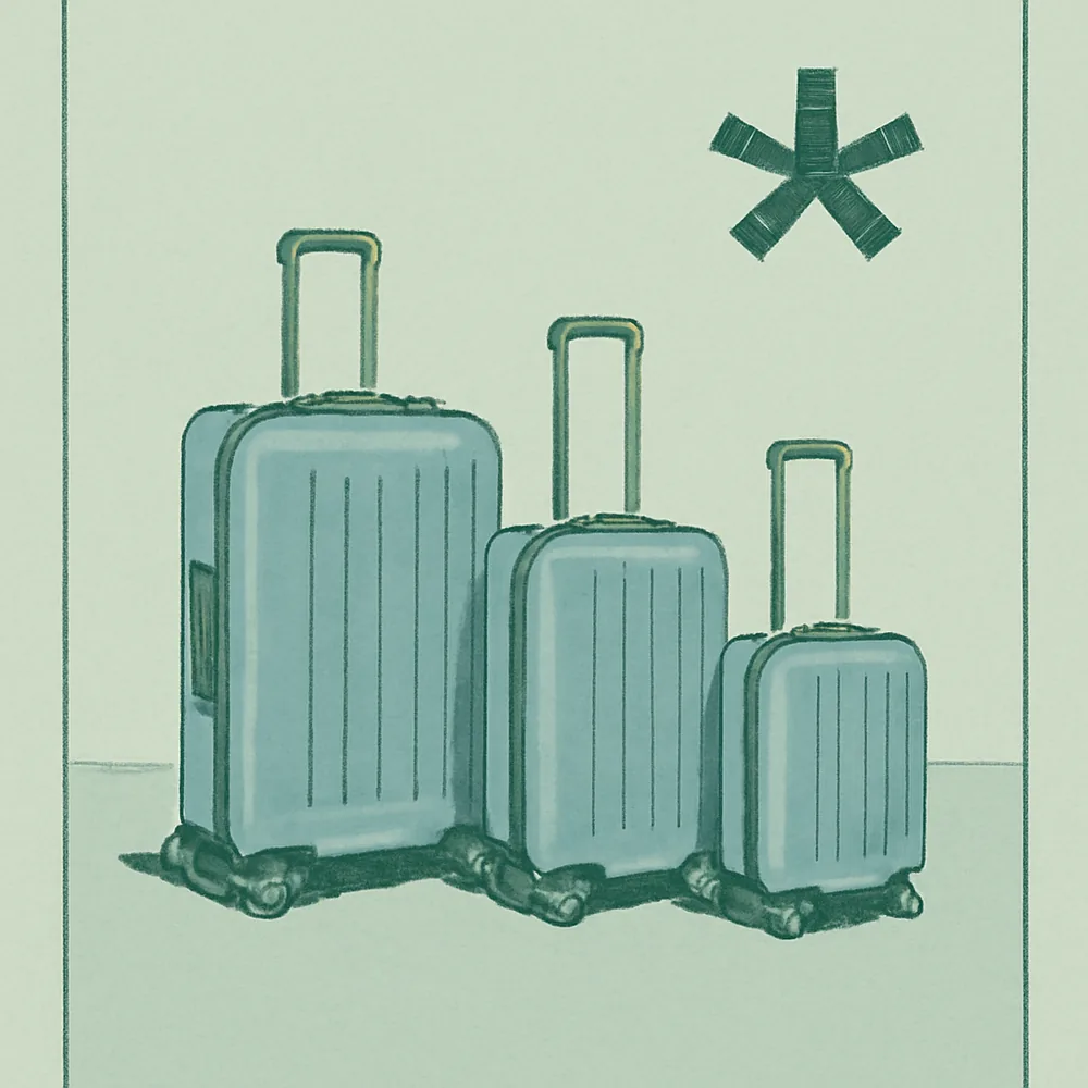 Samsonite Omni PC Hardside Expandable 3-Piece Spinner Set (20/24/28) — editorial illustration