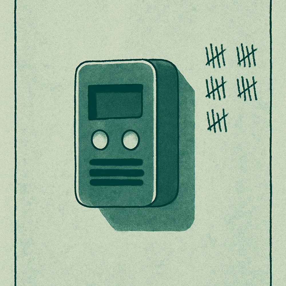 Airthings View Plus Smart Air Quality Monitor — editorial illustration