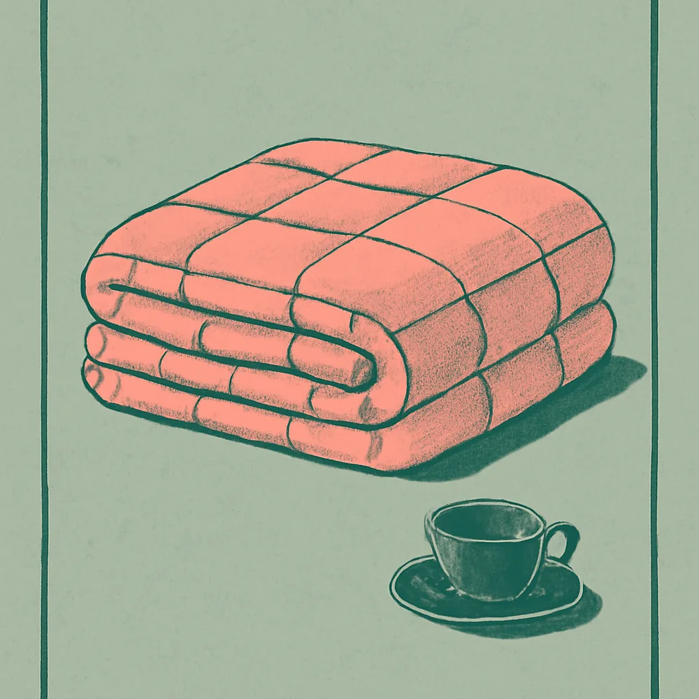 Gravity The Weighted Blanket (Original, 15 lb) — editorial illustration